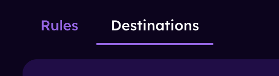 Destination Tab
