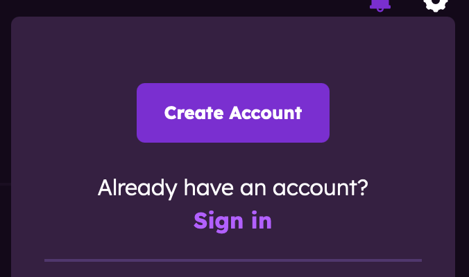 Create Account