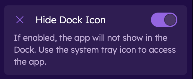 Hide Icon
