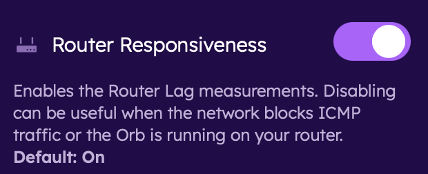 Router Responsiveness