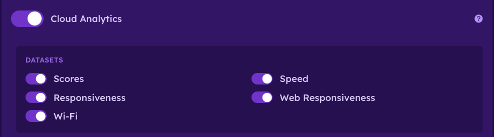 Cloud Analytics Configuration
