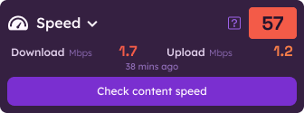 Orb Speed score card